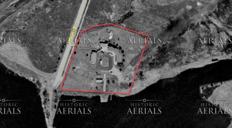 Rio Vista Motel - 1954 Aerial